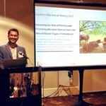 Ravi Teja Neelipally pictured delivering a presentation at UTK's Department of Entomology and Plant Pathology meeting.